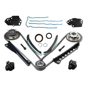 Timing Chain Kit Cam Phaser Camshaft Drive Phaser Repair Kit 3R2Z-6A257-DA2 for 2004 2013 Ford 5.4L 3V 24 Valve Triton Expedition, Super Duty, Lincoln Mark LT