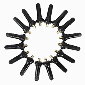 TPMS 17-20008 Rubber Snap-in Tire Pressure Sensor Valve Stem Compatible Replacement VS 950 VS950 15263240 Compatible with Ford Chevrolet Dodge Chrysle Buick Ram Cadillac Pontiac Subaru Lincoln 100pcs