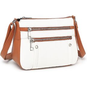 LOXOMU Small Crossbody Bags Purse for Women, Vegan Leather Crossbody Shoulder Bag, Multi Pockets Pocketbooks Satchel Purse