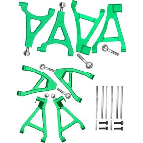 Front Rear Upper Lower Suspension A-Arms Upgrades Part for 1/16 Mini Slash,Aluminum Upper Lower Arms (Left & Right) Hops Ups for 1/16 Mini Slash（70054-1,Red