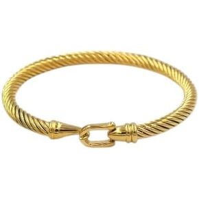 Multi Twisted Cable Wire Cross Bracelet For Women Men Classic Stainless Steel Fashion Stackable OPen Bangle Open Cuff Bangles Vintage Jewelry