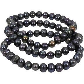 Set of 3 Cultured Freshwater Pearl Bracelets for Women