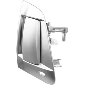 TIKSCIENCE Exterior Door Handle Assembly Front Right Passenger Side Fit for Nissan 370Z 2009-2017 Replace 96900 80606-1EA0B 80606-1EA0C, Silver