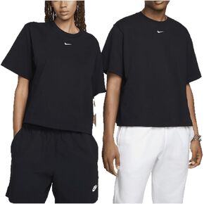 Nike Sportswear Essential Women's Boxy T-Shirt (Black/White, DD1237-010)