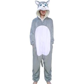 Lifeye Adult Husky Dog Pajamas Animal Cosplay Costume