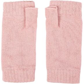 Women's Pure Scottish Cashmere Wristwarmers One size Bubblegum Pink