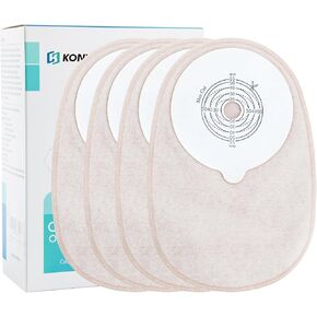 20 PCS Colostomy Bags,One Piece Ostomy Pouches with Exhaust and Deodorising Holes Closure for Ileostomy Stoma Care, Ostomy Supplies