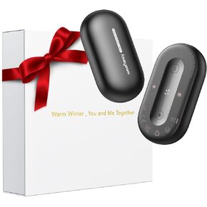 Magnetic Hand Warmers Rechargeable, 2 in 1 Electric Handwarmer-7000mAh Palm-Size Portable Al Quick Heating, Adjustable Temp UP to 131°F, Gifts for Christmas/Raynauds/Outdoors/Hunting/Camping
