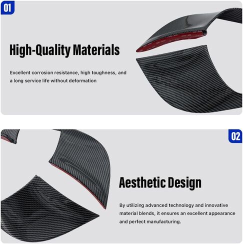 Fairings Fairings للدراجات النارية من MANCANL لـ Yamaha YZF-R7 (2021-2024) - جناح سبويلر لأجنحة Yamaha R7، بلاستيك ABS متين سهل التركيب لأجنحة Yamaha R7 (ألياف الكربون السوداء الساطعة) in Kuwait