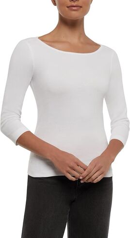 Three Dots Women's 3/4 Sleeve Top in Kuwait