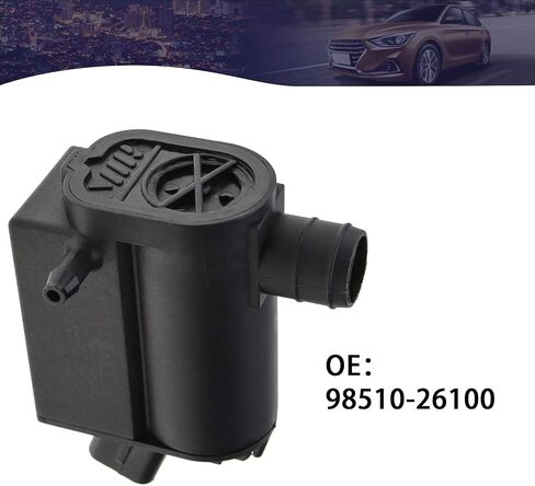 مضخة غسيل الزجاج الأمامي للسيارة SING F LTD 98510-26100 موصل 3 دبابيس مخرج مزدوج متوافق مع قطعة استبدال Elantra Santa Fe Cerato in Saudi Arabia
