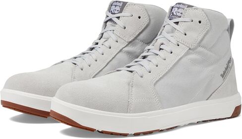 Timberland PRO للجنسين Berkley Hi Composite Safety Toe رمادي/أبيض 1 للرجال 11.5 للنساء 13 عرض in Saudi Arabia