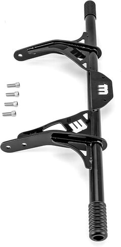 Wsays Front Engine Guard Crash Bar Flat-Out Highway Peg Bar Compatible with Harley Dyna Fat Bob Street Bob Super Glide Low Rider with Mid Control 2006-2017 Models in Kuwait