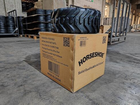 HORSESHOE 12-16.5 14 PLY جرافة انزلاقية التوجيه بدون أنابيب مع واقي حافة للخدمة الشاقة G تحميل 12x16.5 305/70-16.5 NHS SKS1 L2/G2 T168 in Kuwait