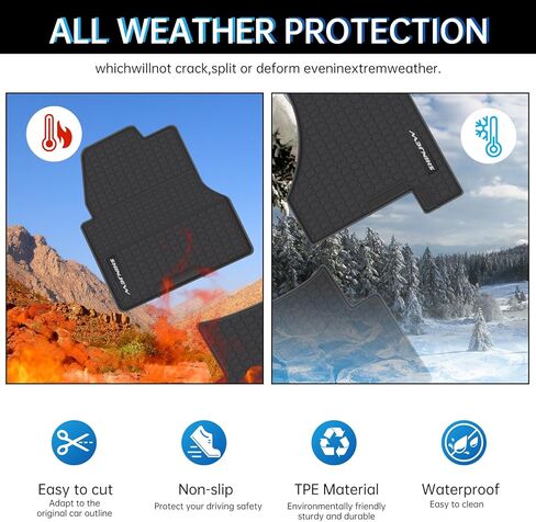 Floor Mats Compatible with International Prostar (2011-2017),Lonestar (2011-2019),LT625 (2018-2020),RH613 (2018-2023),Truck Floor Rubber Mats for International Accessories Includes 2PCS Set in Kuwait