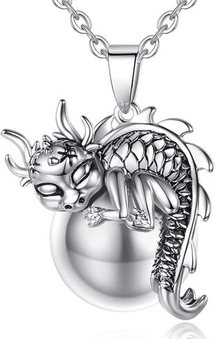 AEONSLOVE Harmony Ball Necklace Angel Chime Caller Necklace Balls Llamador De Angeles Chime Ball Necklace Bola Necklace Pregnancy Necklace Chime Ball Chime Necklace Dragon Baby - 30 & 45 Inch Chains in Kuwait