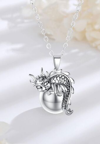 AEONSLOVE Harmony Ball Necklace Angel Chime Caller Necklace Balls Llamador De Angeles Chime Ball Necklace Bola Necklace Pregnancy Necklace Chime Ball Chime Necklace Dragon Baby - 30 & 45 Inch Chains in Kuwait