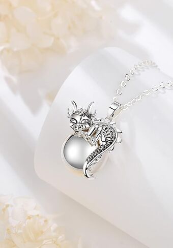 AEONSLOVE Harmony Ball Necklace Angel Chime Caller Necklace Balls Llamador De Angeles Chime Ball Necklace Bola Necklace Pregnancy Necklace Chime Ball Chime Necklace Dragon Baby - 30 & 45 Inch Chains in Kuwait