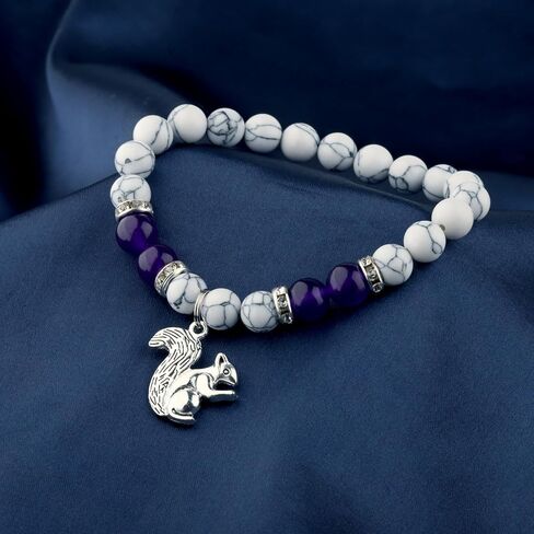 BLEOUK Squirrel Bracelet Squirrel Lover Jewelry Good Luck Squirrel Charm Bracelet Squirrel Friendship Bracelet in Kuwait