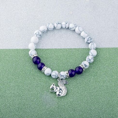 BLEOUK Squirrel Bracelet Squirrel Lover Jewelry Good Luck Squirrel Charm Bracelet Squirrel Friendship Bracelet in Kuwait