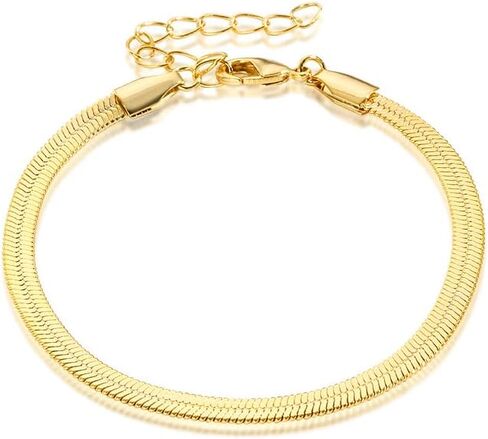 Gold Bracelets for Women, 14K Real Gold Jewelry Sets for Women Cute Tennis Beaded Bracelets for Women Cuban Link Paperclip Chain Dainty Bracelet Pack Gifts for Women in Saudi Arabia