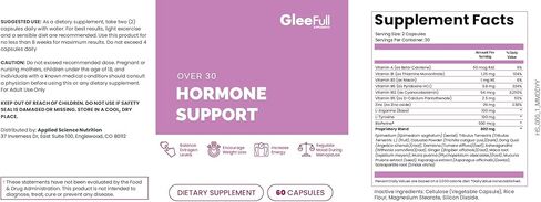 GleeFull Over 30 Hormone Support - Menopause Supplements for Women - Hormone Balance for Women - Hot Flash Relief - Menopause Support in Kuwait
