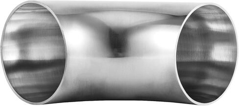 3 قطع كوع مغزل 4 بوصات، كوع عادم من الفولاذ المقاوم للصدأ 304، جدار بسمك 16GA/.065 بوصة، كوع أنبوب عادم 90 درجة لكوع عادم السيارة المعدل، درابزين الدرج in Kuwait