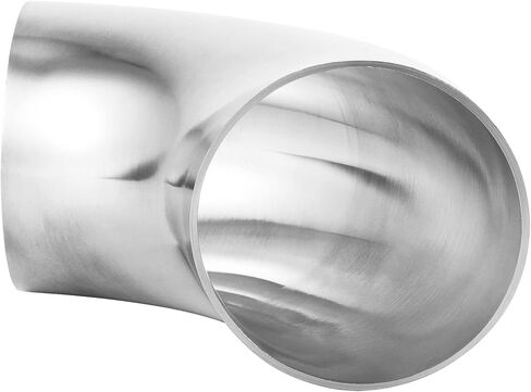 3 قطع كوع مغزل 4 بوصات، كوع عادم من الفولاذ المقاوم للصدأ 304، جدار بسمك 16GA/.065 بوصة، كوع أنبوب عادم 90 درجة لكوع عادم السيارة المعدل، درابزين الدرج in Kuwait