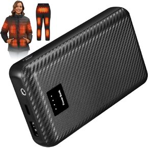 san nolisa Power Bank, 7.4v Battery Pack for Heated Jacket/Vest/Coat, 16000mAh Power Bank with Type-C DC Port (Not Including Heated Clothing)