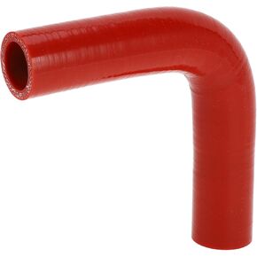 X AUTOHAUX 1 Pcs 25mm/0.98" ID 120mm/4.72" Length 90 Degrees Red Car Silicone Hose Coolant Hose Universal