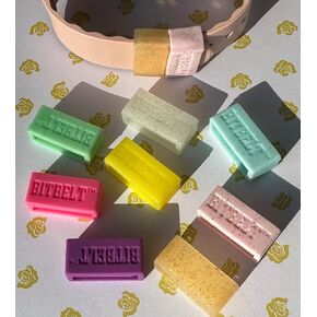 Princess 8 pack Clear, Blue, Green with glitter glow in the dark, golden, pink, purple with glitter, yellow and pink