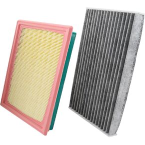 Engine Air Filter and Cabin Air Filter Replacement Compatible with NISSAN Sentra 2013-2019 Juke 2011-2017, Replace 16546-30P00, 27277-3DF0A