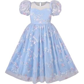 Sunny Fashion Flower Girls Dress Lace Hem Wedding First Communion Size 6-14