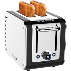 Dualit Toaster, 11.5 x 6.7 x 8.1 inches, Black and Steel