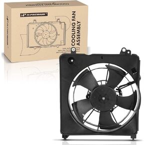 A-Premium Engine Radiator Cooling Fan Assembly Compatible with Select Honda Models - Fit 2009-2014 - Replace# 19015RB0004, 19020RB0004