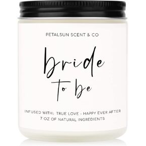 Bride Gifts, Engagement Gift, Bride to Be Gifts, Engagement Gifts for Her, Couples, Bridal Shower Gifts, Handmade Lavender Natural Soy Wax Candle (7oz)