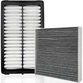 Not for hybrid, Cabin and Engine Air Filter Fits for 2022-24 Tucson, 2021-23 Santa Fe, 2020-24 Sonata, 2022-24 Santa Cruz, 2023-24 Sportage, 2021-24 K5, Fits 97133-L0000, 28113-L1000, CF12820, CA12816