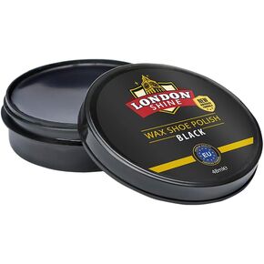 Wax Shoe Polish - Black 48 ml / 1.60 oz. For Black Leather Shoes & Boots.
