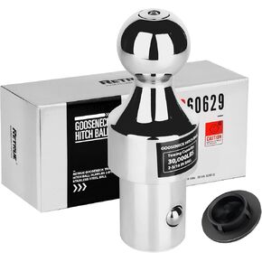 60629 Gooseneck Hitch Ball Puck System 2 5/16-Inch Trailer Ball 30000lbs GTW/7500 lbs VTW for Ford F250 F350 F450 Chevrolet Silverado Ram 2500 3500 GMC Sierra Titan XD