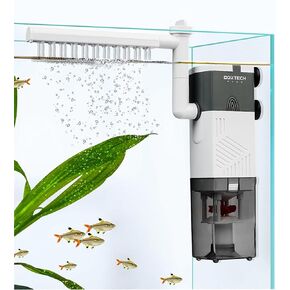 UPETTOOLS Aquarium Filter Fish Tank Filters, Powerful Pump Internal Filter Ultra Quiet 3-Stage Bio Sponge Filter with Oxygenation Aeration Rainfall Flow Adjustable for Fish Tanks 5-30 Gallon