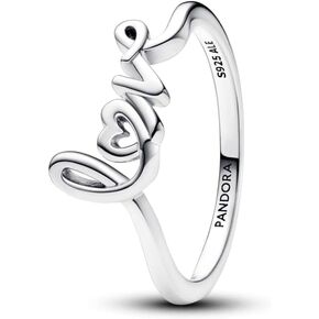 PANDORA Handwritten Love Ring - Sterling Silver - With Gift Box