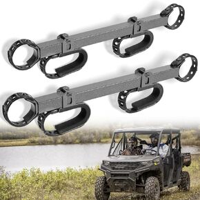 20079 UTV Gun & Bow Rack Overhead in-CAB Holder for 1.5" - 2" Roll Bar Fits for Polaris RZR Ranger Yamaha Can Am Kawasaki Snowmobile Golf Cart
