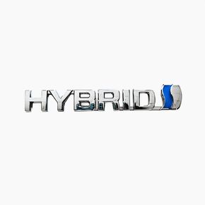 Hybrid 3D Metal Emblem Fender Badge Decal Emblem Replacement - Universal Blue Chrome for Cars