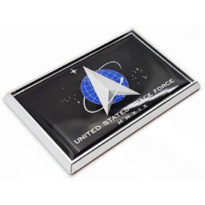 US Space Force Flag Sticker Emblem Army Military Decal Car Chrome Flags, 2 Pack, 3 x 2 inches