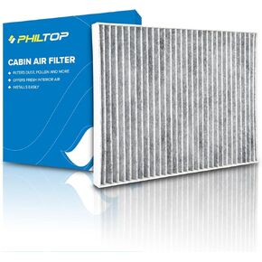PHILTOP Cabin Air Filter, ACF006 (CF10709) Replacement for Accent, Tucson, Genesis Coupe, Rio, Sportage, Forte Cabin Filter, Includes Activated Carbon