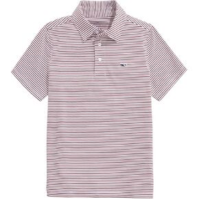 vineyard vines Boys' Bradley Stripe Sankaty Polo