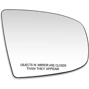 DNA MOTORING Flat Side Mirror Glass Passenger Right Compatible with BMW X5 2007-2013 / X6 2008-2014, Without Auto Dimming, OEM-MG-0627, BM1325108