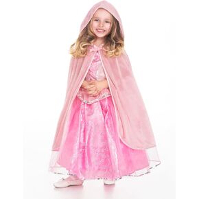 Little Adventures Traditional Pink Cloak Girls Costume - S/M (1-5 Yrs) - Machine Washable Child Pretend Play and Party Dress-up with No Glitter