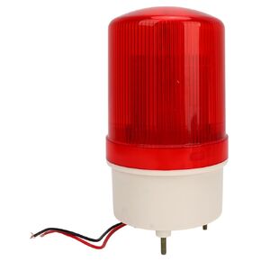 Industrial LED Rotating Strobe, Warning Emergency Safety Flashing Beacon Lights 120dB Sound Light Alarm ABS IP54 Warning Lamp for Indoor Outdoor(24V)