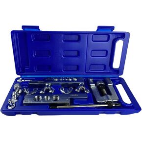 HIATSU Eccentric Flaring Tool Kit Heavy Duty (1/4-3/4 inches) 45 Degree Angle Eccentric Cone Type Flare Tool Professional Set for Brake Line HVAC System Refrigeration Copper Soft Metal